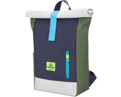 Groene Kinderrugzak voor Jongens en Meisjes - Duurzame Dagrugzak van Gerecycled Materiaal - Waterafstotend en Ergonomisch