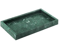 Groene rechthoekige marmeren badkamerlade 28 x 16 x 3 cm voor stijlvolle opslag en decoratie