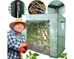 Groene tuinkas voor tomaten 200x80x170/148 cm | Tomatenkas | Groentekas | tuinkas voor groenten | Met gaas versterkte film 140g/m2