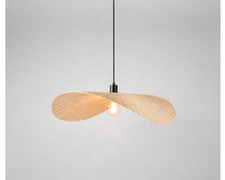 Groenovatie Bamboe Hanglamp - Handgemaakt - Naturel - 60x45 cm