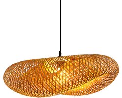 Groenovatie Bamboe Hanglamp - Handgemaakt - Naturel - 70x18 cm