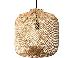 Groenovatie Bamboe Hanglamp - Handgemaakt - Naturel - Ø40 cm