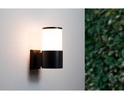 Groenovatie Buiten Wandlamp - Modern Design - E27 Fitting - Waterdicht IP54 - Mat Zwart