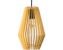 Groenovatie Design Hanglamp - Hout - E27 Fitting - ⌀20 cm - Naturel