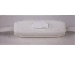 Groenovatie Eurosnoer Met Schakelaar - 2x0,75mm2 - Wit