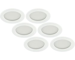 Groenovatie Inbouwspot LED - 5W - Rond - Waterdicht IP65 - Dimbaar - Ø 138 mm - 6-Pack - Wit