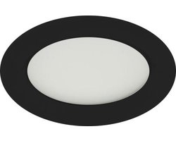 Groenovatie LED Inbouwspot - 3W - Rond - Warm Wit - Waterdicht IP65 - Badkamer - Ø 89 mm - Zwart