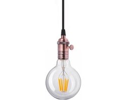 Groenovatie Vintage Hanglamp - E27 Fitting - Brons - Zwart