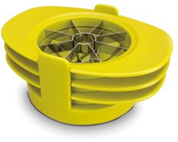 Groentesnijder - 4-in-1 Fruitsnijder - Keuken Snijmachine - Fruitverdeler - Multifunctionele snijder - Fruitmessen - ontkerner - 18.3*13*7.9cm - groen - ABS en RVS - voor Fruit en Groente - eenvoudig keukengereedschap