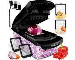 Groentesnijder - 7-in-1 RVS Keukengereedschap - Zwart