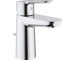 GROHE BauEdge Wastafelkraan - met EcoJoy® - met trekwaste - chroom