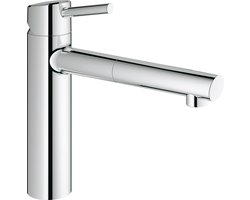 GROHE Concetto Keukenkraan - Medium uitloop - Met uittrekbare handdouche - 1 straalstand - Chroom