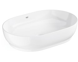 GROHE Essence Ovale Waskom – 60 cm – Zonder Overloop – Glanzend Keramiek – AquaCeramic & HyperClean – Wit