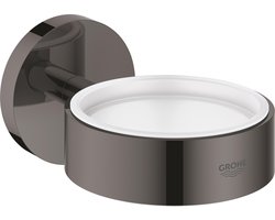 GROHE Essentials Houder voor zeepdispenser of glas - Wandbevestiging - Hard graphite (antraciet glanzend)