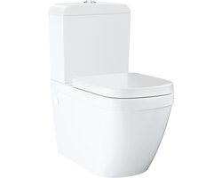 Grohe Euro Ceramic - WC combiset met reservoir en softclose zitting, rimless, alpine wit 39462000