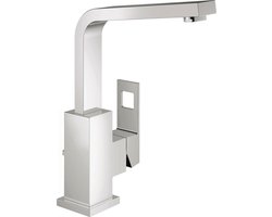 GROHE Eurocube Wastafelkraan - Hoge uitloop - Met trekwaste - Chroom - Waterbesparend
