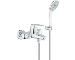 GROHE Eurodisc Cosmopolitan badkraan met omstel en koppelingen 46mm inclusief garnituur chroom