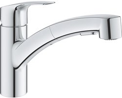 Grohe Eurosmart Keukenkraan lage uitloop dualspray chrome
