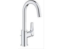 GROHE Eurosmart waterbesparende wastafelkraan l-size met trekwaste chroom