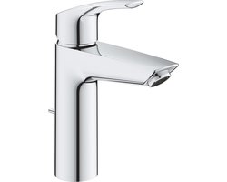 GROHE Eurosmart waterbesparende wastafelkraan m-size met trekwaste chroom