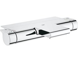 GROHE Grohtherm 2000 Thermostatische Badkraan - 15cm - Waterbesparend - Met omstelling en CoolTouch technologie - Inclusief koppelingen en planchet - Chroom