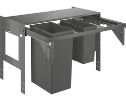 GROHE Inbouw prullenbak - 2 afvalbakken (1x29L en 1x11L) - 40982000