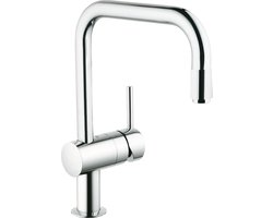 GROHE Minta keukenkraan - draaibare U-uitloop - uittrekbare handdouche - chroom - 32067000