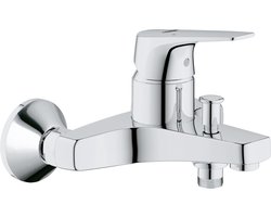 GROHE QuickFix Start Flow Badkraan - met omstel en koppelingen - chroom
