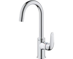 GROHE QuickFix Swift eengreepsmengkraan met draaibare uitloop en pop-up waste set - L-Size - Energie- en waterbesparend - Chroom