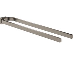 GROHE Selection Handdoekhouder Dubbel - Hard Graphite Geborsteld (mat donker grijs) - 41059AL0