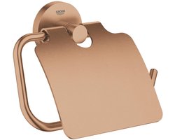 GROHE Start Toiletrolhouder met Deksel – Schroeven of Lijmen – Metaal– Geborsteld Warm Sunset