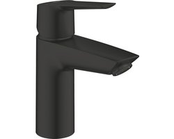 GROHE Start Wastafelkraan - Waterbesparend - Lage uitloop - Met push-open waste - Mat zwart