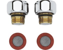GROHE terugslagklep set - 2 stuks - Chroom - 47189000
