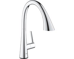 GROHE Zedra Touch Keukenkraan - Uittrekbare sproeikop - 3 straalstanden - 360 graden draaibaar - Chroom - 30219002