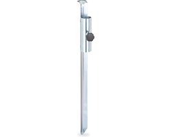 grondanker parasol - tot Ø 35 mm - parasolhouder - strand - staal - zilver