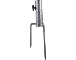 Grondboor Parasol - Parasolstandaard voor in de Grond - Metaal - Parasolvoet - Parasolhouder Grond - Schroefmodel - Grondanker - Parasolhouder voor strand / tuin / picknick - 34mm - Staat Stevig in de Grond
