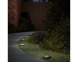 Grondlampen 12 st solar met grondpennen warmwit