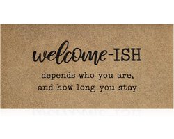 Groot Antislip Vloerkleed voor Hal en Voordeur - Dunne Buiten- en Binnendeurmat (120x45 cm)