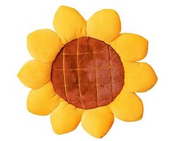 Groot bloemvormig vloerkussen - Schattig zonnebloem zitkussen voor bank, stoel en kantoor