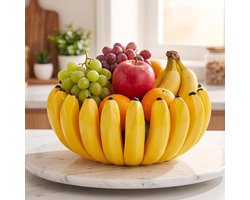 Groot fruitrek voor bananenschalen van 25 cm- geschikt voor op het aanrecht.