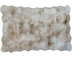 groot kussen teddy bubble beige 40x60cm