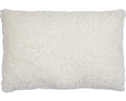 groot kussen teddy krul wit 40x60cm