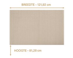 Groot Prikbord - Decoratief Vilten Bord - 0,9 cm Dik - Opvouwbaar Displaybord met Zelfklevende Tape voor Foto's - Vision Board voor School, Thuis, Keuken, Kantoormuur - Camel - 120 x 80 cm