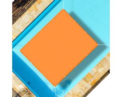 Groot Schaduwdoek - Zonnedoek Waterdicht - Buitenruimte Schaduwrijk - 220GSM Polyethyleen - 3x6m - Oranje