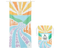 Groot Sneldrogend Strandlaken - Compact & Zandvrij - Inclusief Draagtas - Gerecycled Materiaal