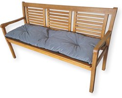 Groot Textiel Buitenbankkussen voor Pallet of Tuinbank (100x40 cm, Donkergrijs)