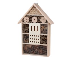 Groot vlinderhuis/bijenhuis/wespenhotel voor insecten 51 cm - Tuindecoratie - Diervriendelijk - Hotel/huis voor insecten - Lieveheersbeestjehuis