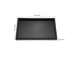 Groot Zwart Houten Dienblad - Multifunctioneel - 1 stuk - 25x18x2cm