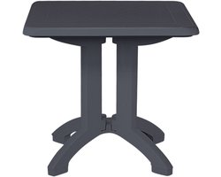 Grosfillex Vega tuintafel 80x80cm Antraciet