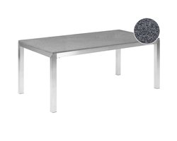 GROSSETO - Tuintafel - Donkergrijs - 180 x 90 cm - Graniet